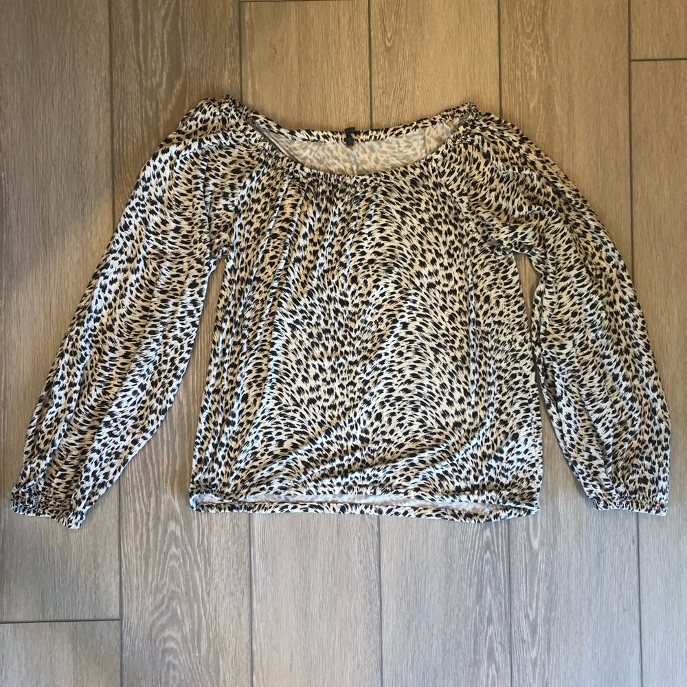 Anthropologie Leopard Print Top